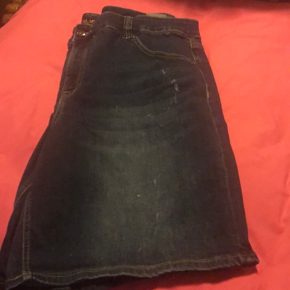 Melissa McCarthy Seven 7 Dark Jean Shorts - Picture 3 of 7